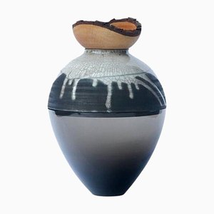 Smoke and White Butterfly Stacking Vase by Pia Wüstenberg