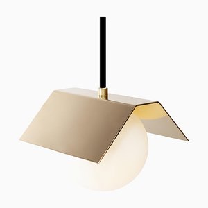 Twain Solid Brass Suspended Light by Lexavala