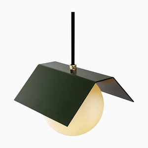 Lampe à Suspension Twain Ex Vert Bouteille par Lexavala