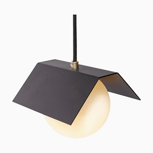 Twain Ex Jet Black Suspended Light by Lexavala