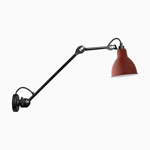 Lámpara de pared Lampe Gras N ° 304 L40 en rojo de Bernard-Albin Gras