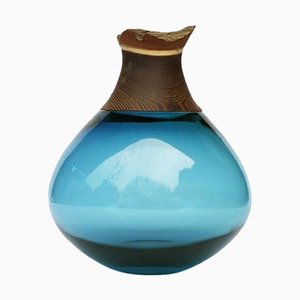 Petit Vase Empilable Pisara Bleu Vert par Pia Wüstenberg