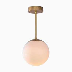 Glass Globe Opal 20 Pendant Light by Schwung