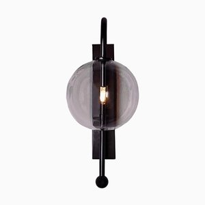 Naples Black Gunmetal Wall Sconce by Schwung