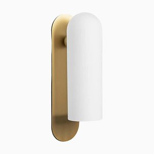 Odyssey LG Brass Wall Sconce by Schwung