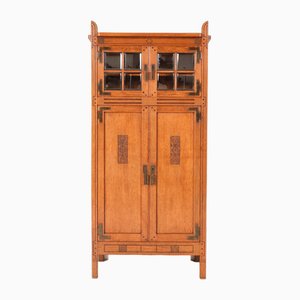Arts & Crafts Oak Armoire by Willem Penaat for Fa. Haag & Zn Amsterdam, 1897