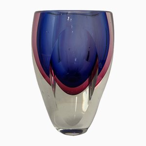 Vase aus Muranoglas von Flavio Poli, 1970er
