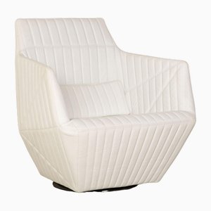 Poltrona in pelle bianca di Ligne Roset