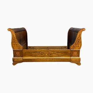 Charles X Boat Bed in Marquetry