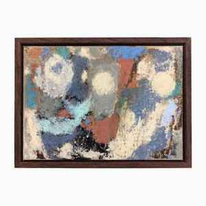 Lloyd Durling, Pillar and Moth Composition, años 50, óleo sobre lino