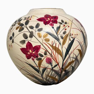 Vaso Mid-Century Ikebana in ceramica, Giappone, anni '60