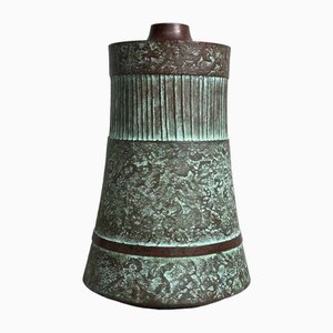 Vase Ikebana Mid-Century Moderniste en Bronze, Japon, 1950s