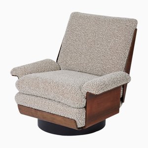Gray Lounge Chair by Bernard Brunier for Viborg