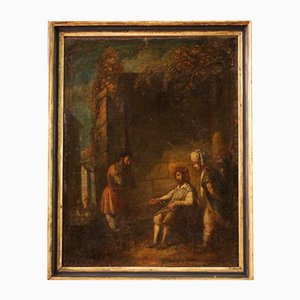 Italian Artist, The Parable of the Unfaithful Farmer, 17th Century, Oil on Canvas