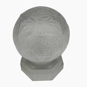 Lámpara de mesa Art Déco de vidrio de Sonover, años 20