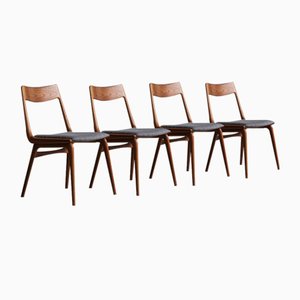 Chaises de Salle à Manger Boomerang Vintage par Alfred Christensen, Danemark, 1960, Set de 4