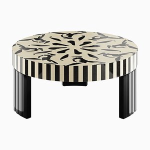 Vintage Coffee Table in Black and White, 2010s