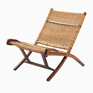 Vintage Safari Folding Chair in Teak