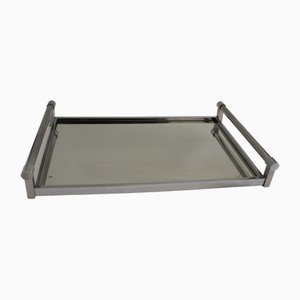 Modern Chromed Tray by Jacques Adnet, 1930s