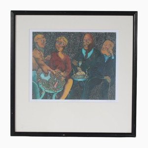 Pjeroo Roobjee, Kapoenen, 2001, Lithograph, Framed