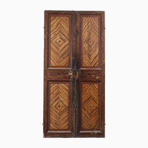 Faux Wooden Door with Lacquered Front and Backwards
