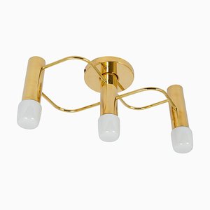 Leola Flushmount or Wall Light in Brass attributed to Gaetano Sciolari, Germany, 1970s