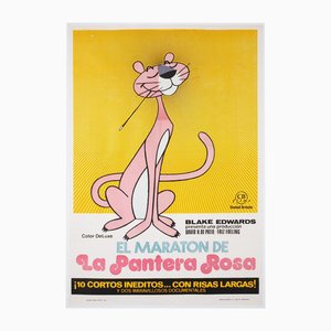 Poster spagnolo del film The Pink Panther Marathon, 1974