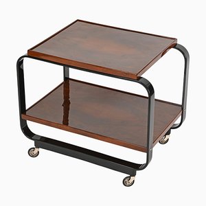 Serving Bar Cart in Walnut by Gino Maggioni, 1930s