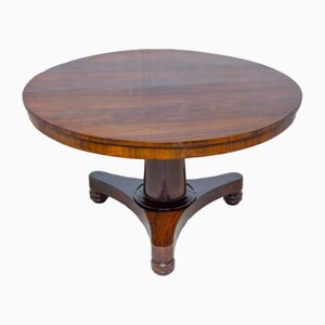 Victorian Round Dining Table with Tilt Top, 1880s