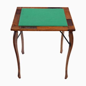 Vintage Beech Folding Game Table, 1950s