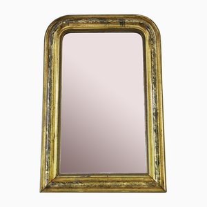 Antique Louis Philippe Gilt Overmantle or Wall Mirror, 19th Century