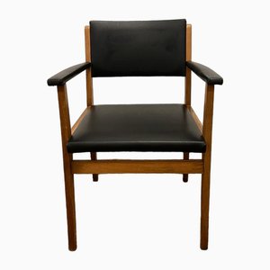 Fauteuil Mid-Century en Similicuir, 1950s