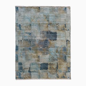 Rug with Pattern in Cool Tones
