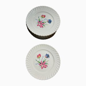 Plates from Lunéville, 1960s, Set of 12