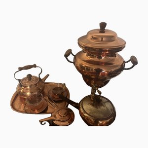 Samovar antiguo de Stöckli. Juego de 4