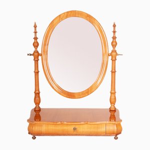 Miroir de Table Biedermeier en Cerisier, 1860s