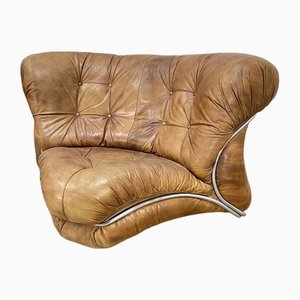 Fauteuil Vintage en Cuir, 1970s