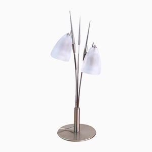 Italian Postmodern Murano Glass Double Table Lamp by Aureliano Toso, 1990s