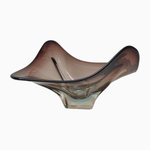 Mid-Century Italian Murano Glass Submerged Bowl, 1970s