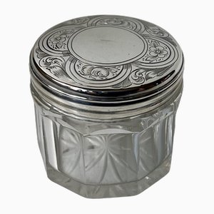 Pot Antique en Argent et Cristal de Thomas Wallis, 1834