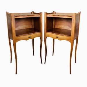 French Louis XV Style Nightstands, 1950s, Set of 2
