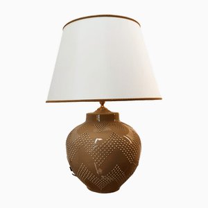 Keramiklampe mit Lampenschirm