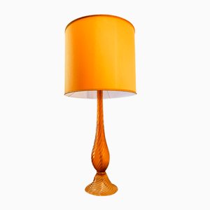 Goldene Murano Lampe mit Lampenschirm