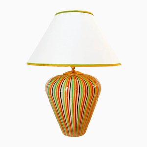 Lámpara Arlecchino de Murano con luz doble y pantalla