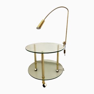 Glass Table with Brass Frame, 1960