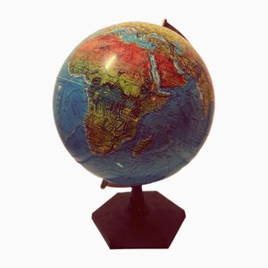 Globe Terrestre Vintage en Plastique