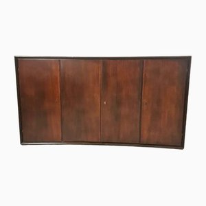 Large Mid-Century German Wooden Sideboard by Schonhoff for Mobelhauss