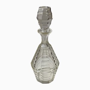 Art Deco Baccarat Decanter in Faceted Crystal, France, 1930s