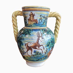 Spanische Porzellanvase von Talavera Ruiz de Luna