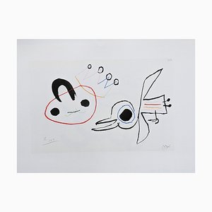 Joan Miro, Enfance d'Ubu III, Lithographie, 1972